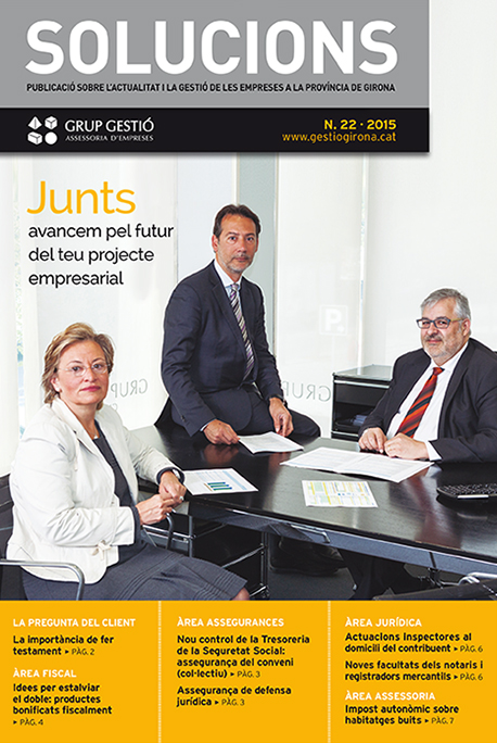 Revista SOLUCIONS 22 Grup Gestió Girona